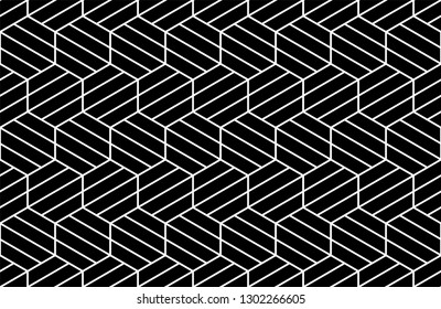 Abstract geometric seamless pattern. Modern stylish texture. Repeating hexagons vector background.