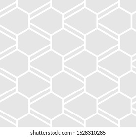 Abstract geometric seamless pattern. Modern stylish texture. Repeating hexagons vector background.