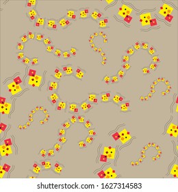 Abstract geometric seamless pattern with Modern abstract design for fabric patterns, bed sheets, paper and tablecloths.