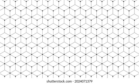 Resumen del patrón geométrico sin costuras. Textura de estilo moderno. Repita las formas rayadas y hexágonos de punto.