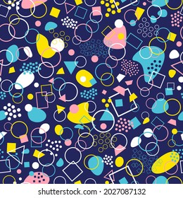 Abstract geometric seamless pattern. Abstract modern trendy vector illustration. Endless repeating linear texture for wallpaper, packaging, banners, invitations, business cards