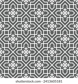 Abstraktes geometrisches nahtloses Muster. Moderne, stilvolle Textur. Vektorhintergrund.