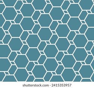 Resumen del patrón geométrico sin costuras. Textura moderna y elegante. Repetiendo el fondo vectorial hexagonal.