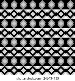 Abstract geometric seamless pattern. Modern monochrome background texture 