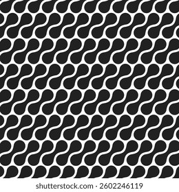 Abstract geometric seamless pattern. Modern repeated design texture. Simple minimal background with rounded shapes