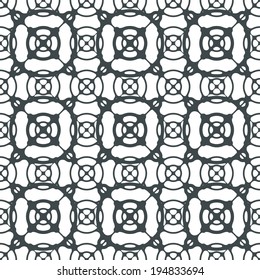 Abstract geometric seamless pattern | monochrome style