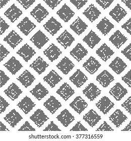 Abstract geometric seamless pattern. Seamless Monochrome Pattern. Seamless Dots Pattern.