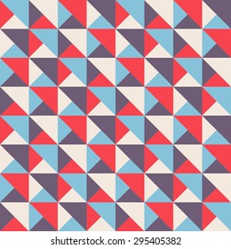 Abstract geometric seamless pattern. Mosaic endless texture