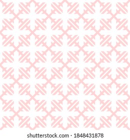 Abstract geometric seamless pattern on pastel background vector illustration. Flat design.