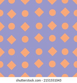 Abstract geometric seamless pattern on purple background