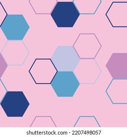 Abstract geometric seamless pattern light background   Modern hexagon tile abstract background