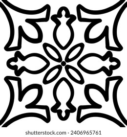Abstract Geometric Seamless Pattern on Transparent Background. Black Repeatable Ornamental Design. Abstract Geometric Texture with Small Shapes