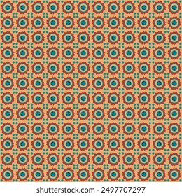 Abstract geometric seamless pattern on the yellow background