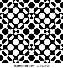 Abstract geometric seamless pattern. Optical illusion.