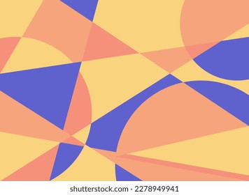 abstract geometric seamless pattern in orange