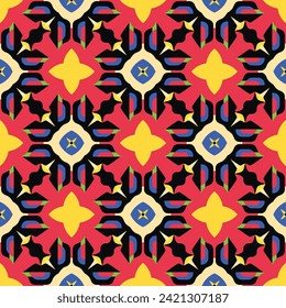 Abstraktes geometrisches nahtloses Muster im orientalischen Stil. Luxus, Vektorhintergrund. Elegantes grafisches Ornament.