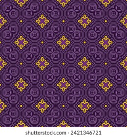 Resumen del patrón geométrico sin costuras en estilo oriental. Fondo vectorial de lujo. Elegante adorno gráfico.