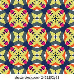 Abstract geometric seamless pattern in oriental style. Luxury vector background. Elegant graphic ornament.