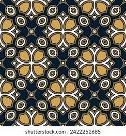 Resumen del patrón geométrico sin costuras en estilo oriental. Fondo vectorial de lujo. Elegante adorno gráfico.
