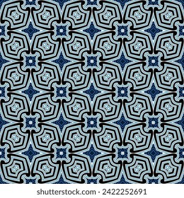 Abstract geometric seamless pattern in oriental style. Luxury vector background. Elegant graphic ornament.