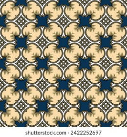 Resumen del patrón geométrico sin costuras en estilo oriental. Fondo vectorial de lujo. Elegante adorno gráfico.
