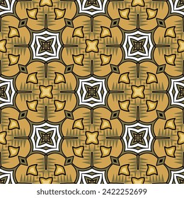 Abstract geometric seamless pattern in oriental style. Luxury vector background. Elegant graphic ornament.