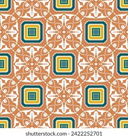 Abstract geometric seamless pattern in oriental style. Luxury vector background. Elegant graphic ornament.