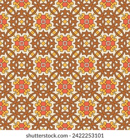 Abstract geometric seamless pattern in oriental style. Luxury vector background. Elegant graphic ornament.