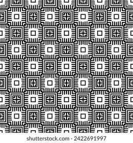 Abstract geometric seamless pattern in oriental style. Luxury vector background. Elegant graphic ornament.