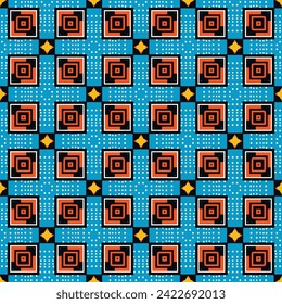 Abstract geometric seamless pattern in oriental style. Luxury vector background. Elegant graphic ornament.