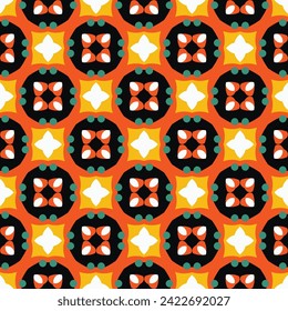 Abstract geometric seamless pattern in oriental style. Luxury vector background. Elegant graphic ornament.