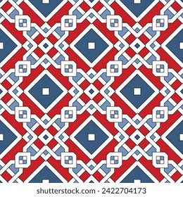 Abstract geometric seamless pattern in oriental style. Luxury vector background. Elegant graphic ornament.