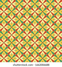 Abstract geometric seamless pattern origins from ancient Egypt.
