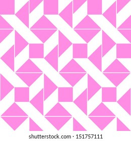Abstract geometric seamless pattern. Ornament with rhombus and line.