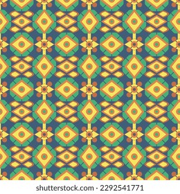 Resumen de ornamento de patrones geométricos sin costura. Diseño de fondo, papel pintado, tela, impresión, elemento decorativo. Tendencia moderna de estilo étnico, boho. Ilustración vectorial.