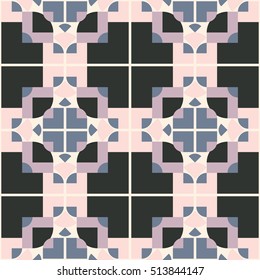 Abstract geometric seamless pattern ornament. Vector.