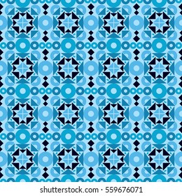 Abstract geometric seamless pattern ornament vector.