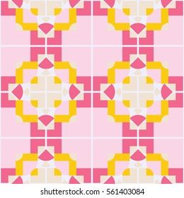 Abstract geometric seamless pattern ornament vector.