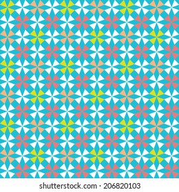 Abstract geometric seamless pattern. Ornamental vector background. 