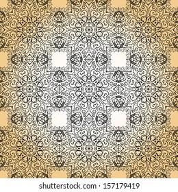 Abstract geometric seamless pattern, ornate ornament