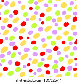 Abstract geometric seamless pattern, pattern of paint stains. Vector illustration.