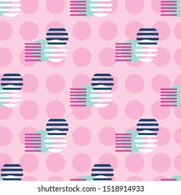 Abstract geometric seamless pattern in pastel color.  Can use for print, template, fabric, presentation, textile, banner, poster, wallpaper
