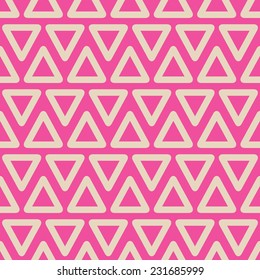 Abstract Geometric Seamless Pattern with Pastel Triangle Shapes
