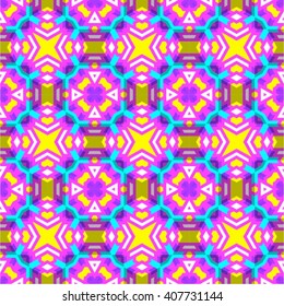 Abstract geometric seamless pattern with pink