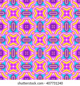 Abstract geometric seamless pattern with pink