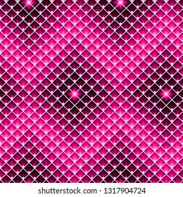 Abstract geometric seamless pattern with plastic pink squares.