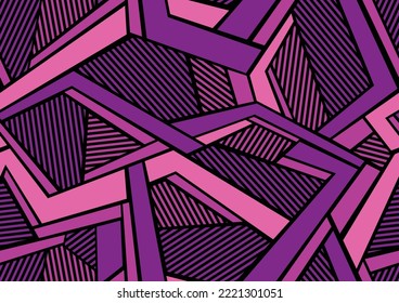 Abstract geometric seamless pattern with polygonal shapes. Modern digital sport camo texture ornament for fabric, fashion and vinyl wrap print. Vector background.