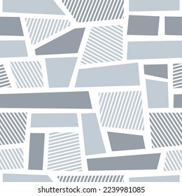 Abstract geometric seamless pattern with polygonal tiles. Modern digital sport camo texture ornament for fabric, fashion and vinyl wrap print. Vector background.