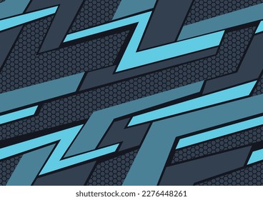 Abstract geometric seamless pattern with polygonal shapes. Modern digital sport camo texture ornament for fabric, fashion and vinyl wrap print. Vector background.