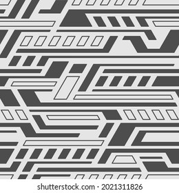 Abstract geometric seamless pattern. Racing texture with striped ornament for sport car vinyl and decal print. Vector background.